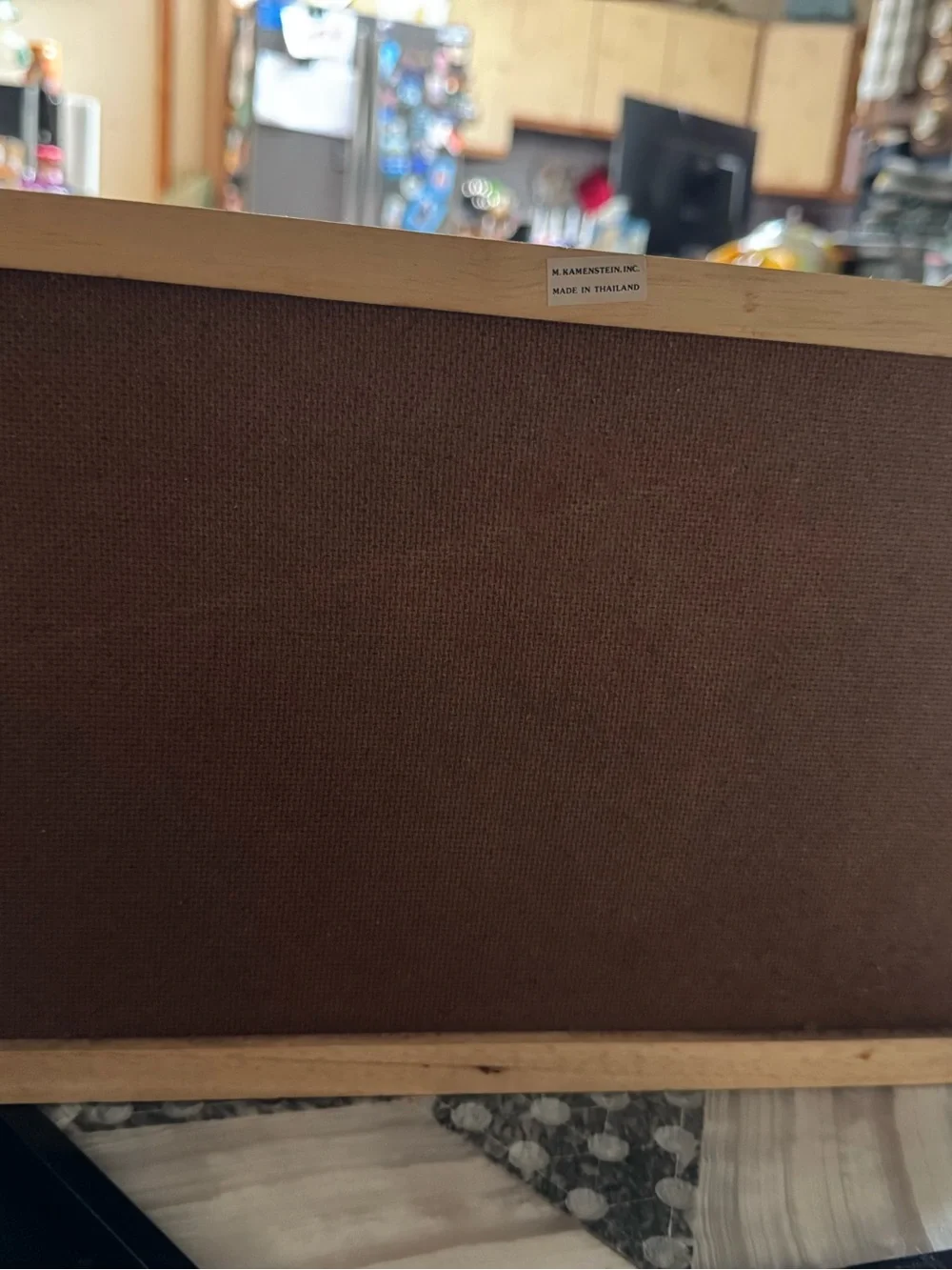 Kamenstein Vintage Wooden Roll-Top Bread Box in Light Natural Finish